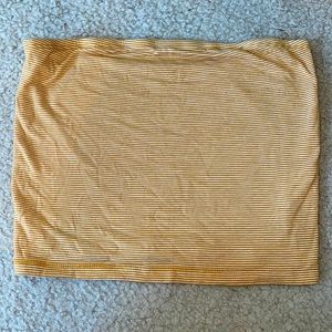 three separate tube tops